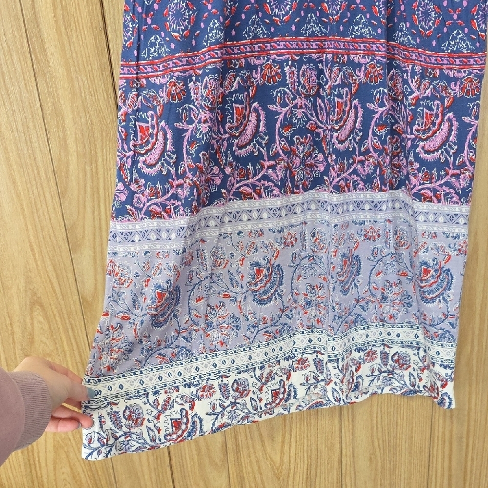 Lucky Brand Multicolor Paisley Maxi Dress - Picture 7 of 10